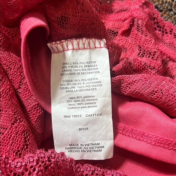 Jessica Simpson Pink Lace Maternity Dress Size Medium - Picture 7 of 8